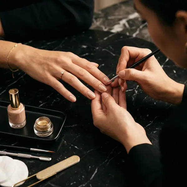 Manicure at KIYU Unisex Salon