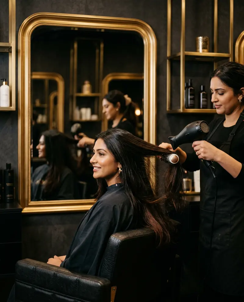 Women's hair and grooming services at KIYU